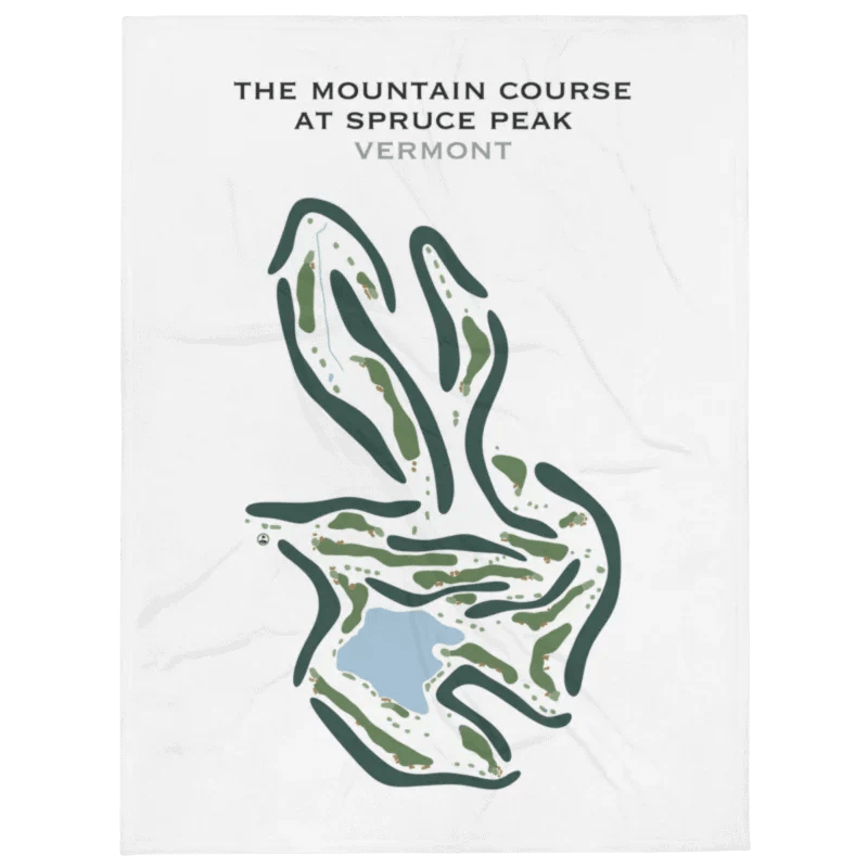 The Mountain Course at Spruce Peak, Vermont - Printed Golf Course