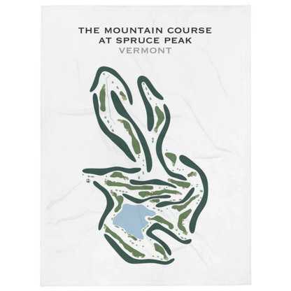 The Mountain Course at Spruce Peak, Vermont - Printed Golf Course