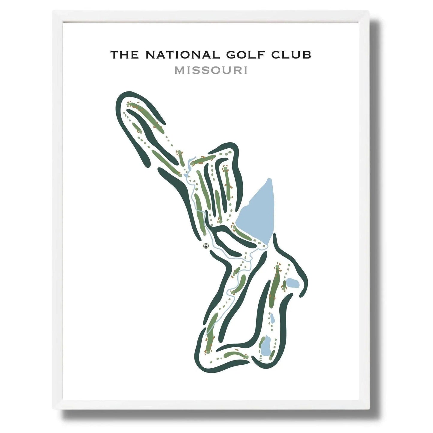 The National Golf Club, Missouri - Printed Golf Courses