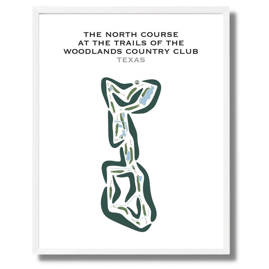The North Course - The Golf Trails at The Woodlands, Texas - Printed Golf Courses