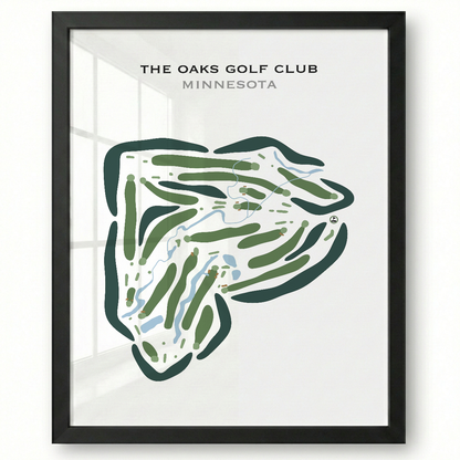 The Oaks Golf Club, Minnesota - Printed Golf Courses