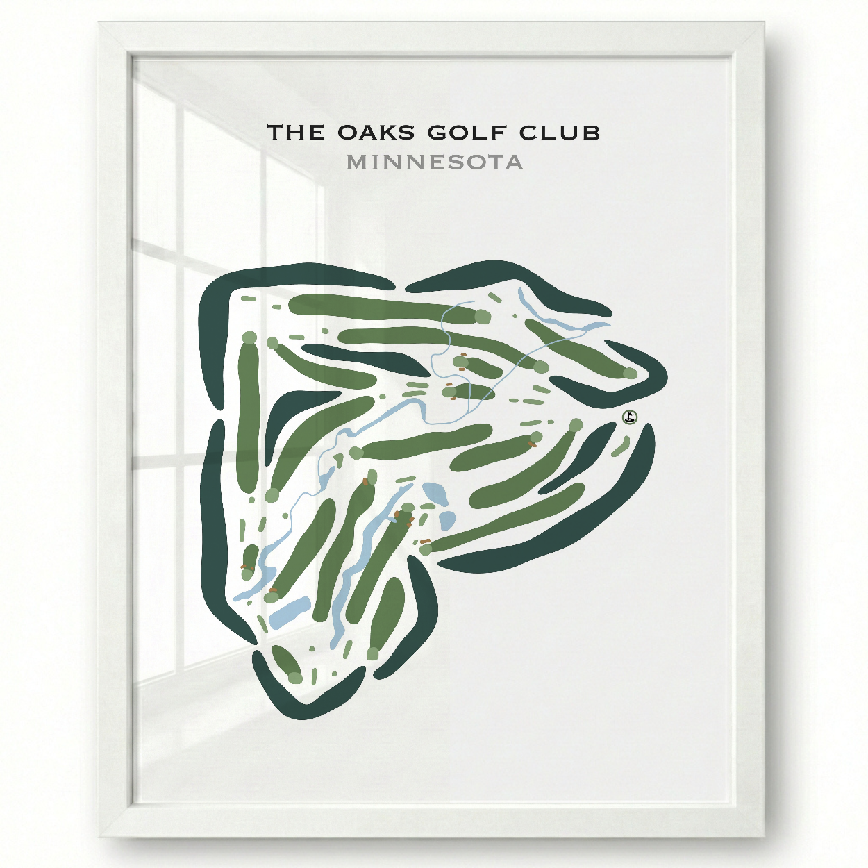 The Oaks Golf Club, Minnesota - Printed Golf Courses