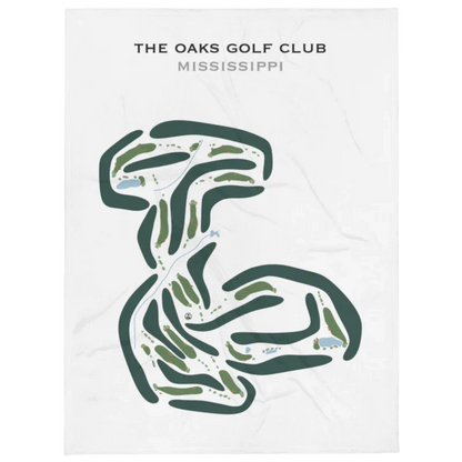 The Oaks Golf Club, Mississippi - Printed Golf Courses
