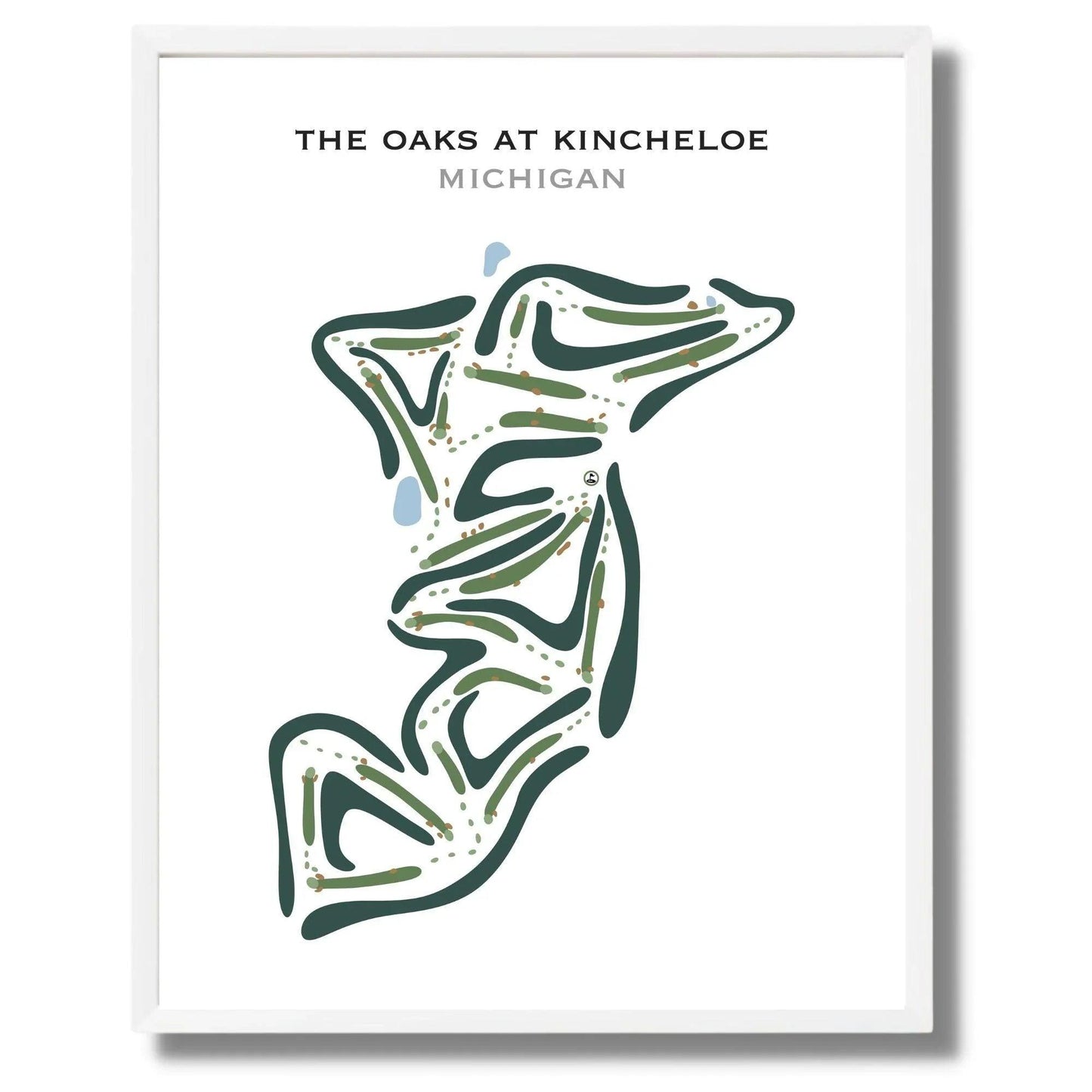 The Oaks at Kincheloe, Michigan - Printed Golf Courses