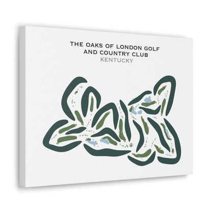 The Oaks of London Golf and Country Club, Kentucky - Printed Golf Courses