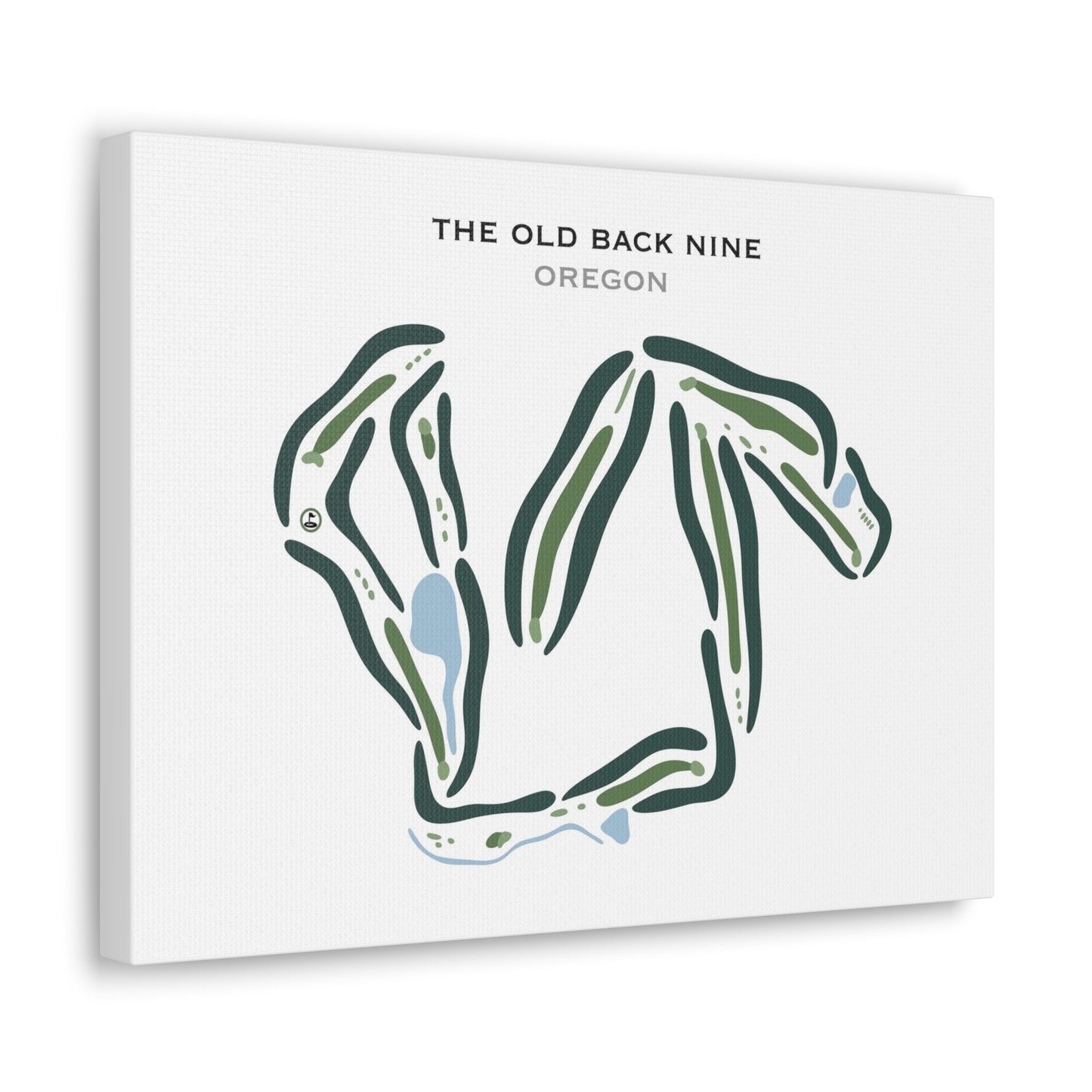 The Old Back Nine, Oregon - Printed Golf Courses