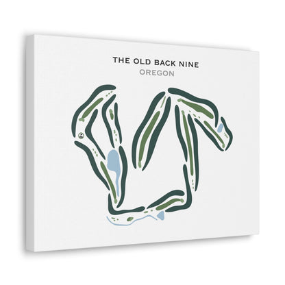 The Old Back Nine, Oregon - Printed Golf Courses