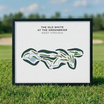 The Old White at The Greenbrier, West Virginia - Printed Golf Course