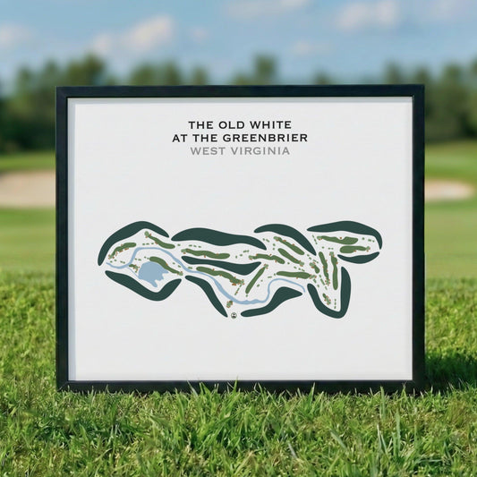 The Old White at The Greenbrier, West Virginia - Printed Golf Course