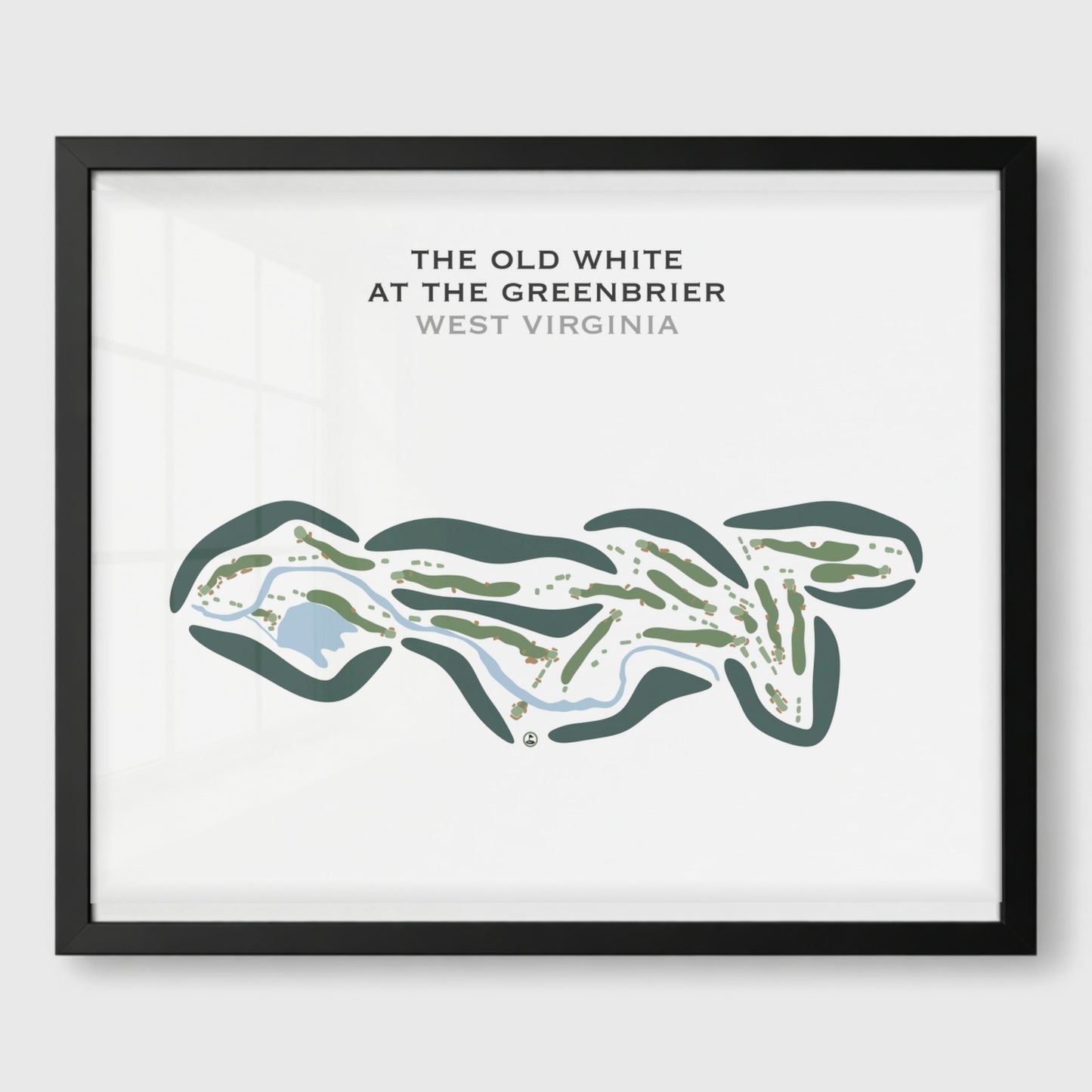 The Old White at The Greenbrier, West Virginia - Printed Golf Course
