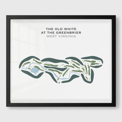 The Old White at The Greenbrier, West Virginia - Printed Golf Course