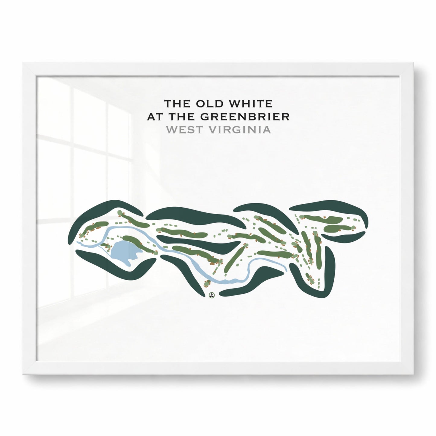 The Old White at The Greenbrier, West Virginia - Printed Golf Course