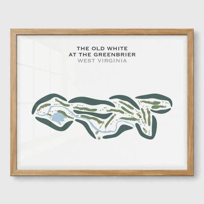 The Old White at The Greenbrier, West Virginia - Printed Golf Course