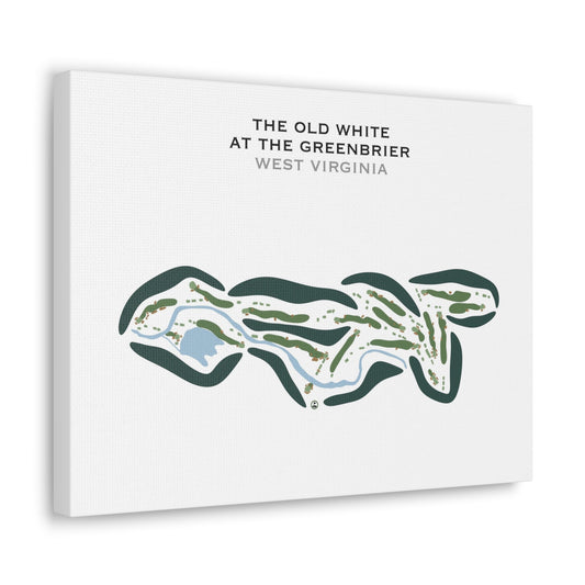 The Old White at The Greenbrier, West Virginia - Printed Golf Courses
