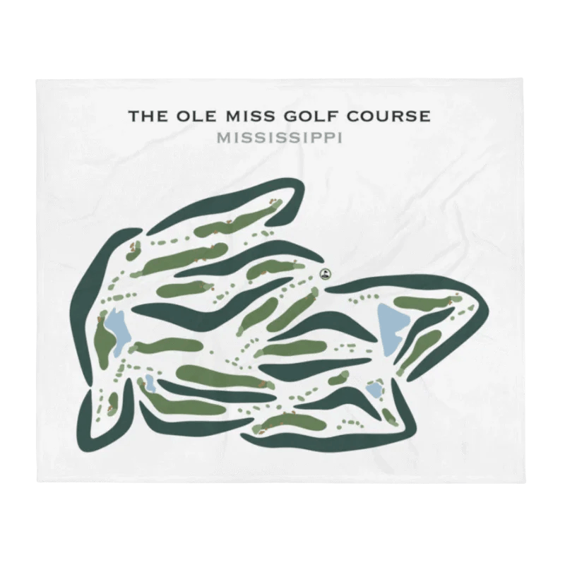 The Ole Miss Golf Course, Mississippi - Printed Golf Course
