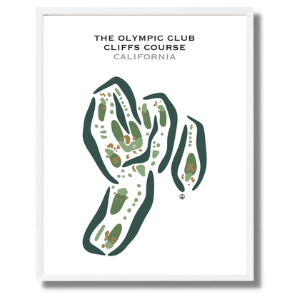 The Olympic Club - Cliffs Course, California - Printed Golf Courses