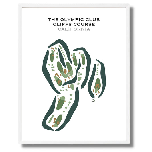 The Olympic Club - Cliffs Course, California - Printed Golf Courses
