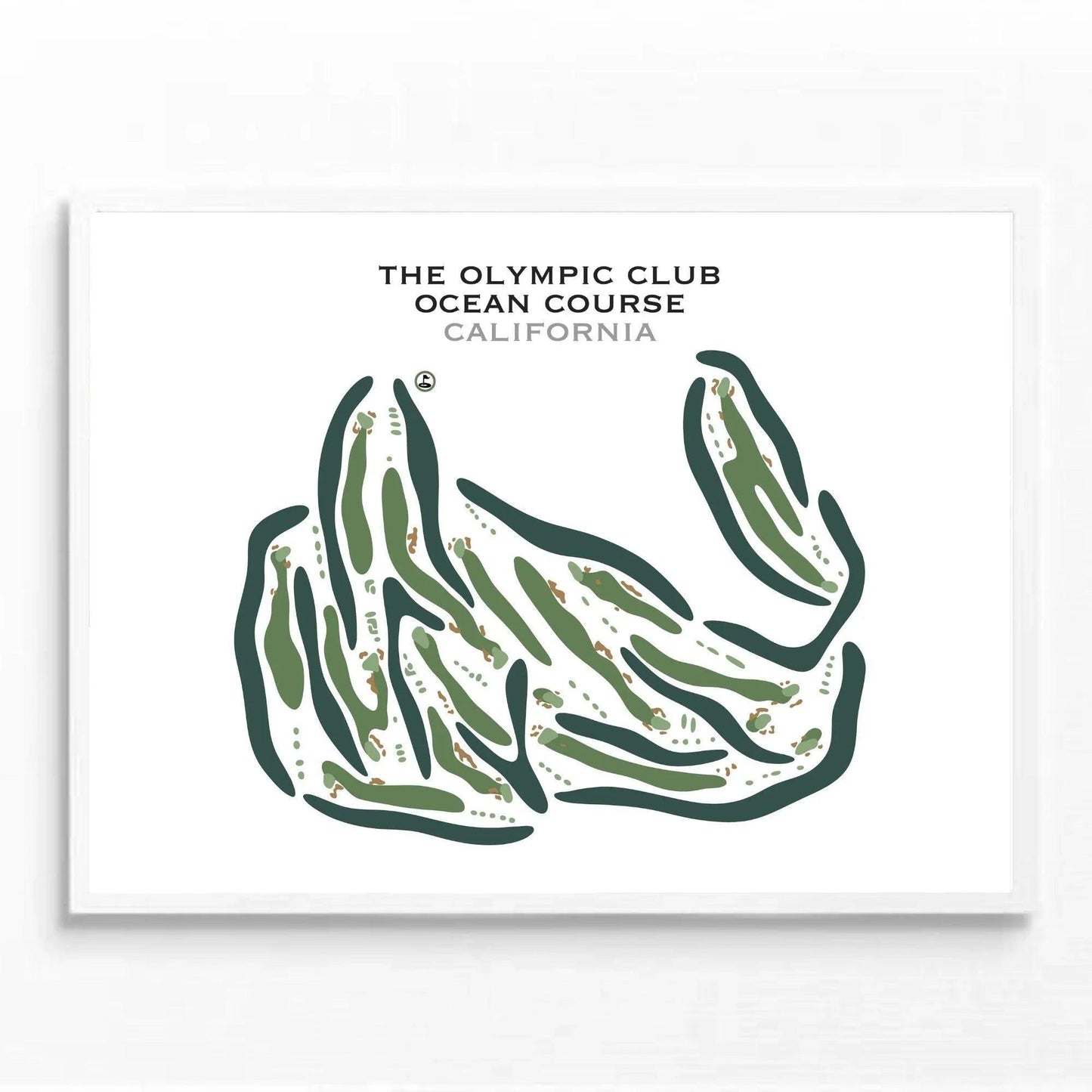 The Olympic Club - Ocean Course, California - Printed Golf Courses