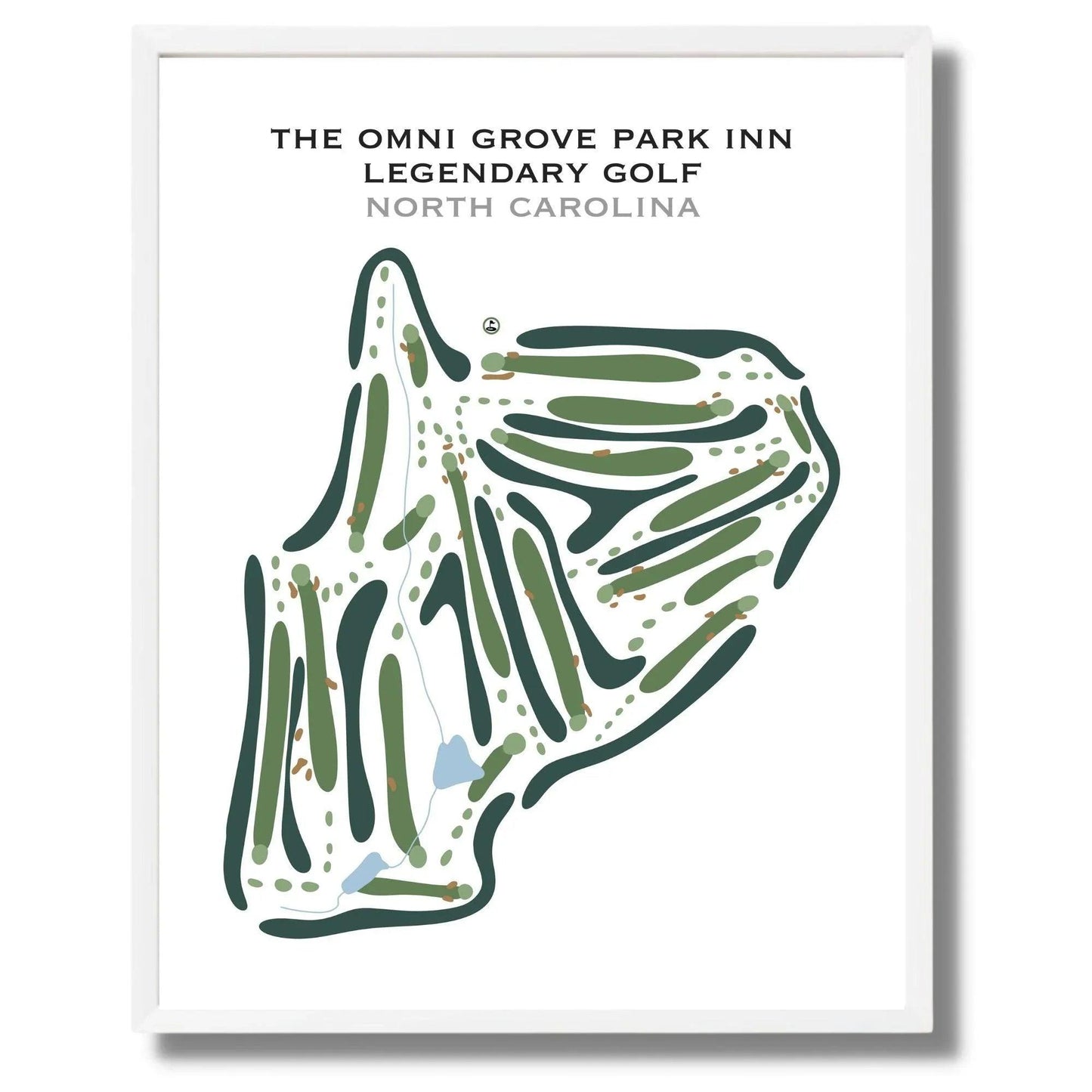 The Omni Grove Park Inn Legendary Golf, North Carolina - Printed Golf Courses