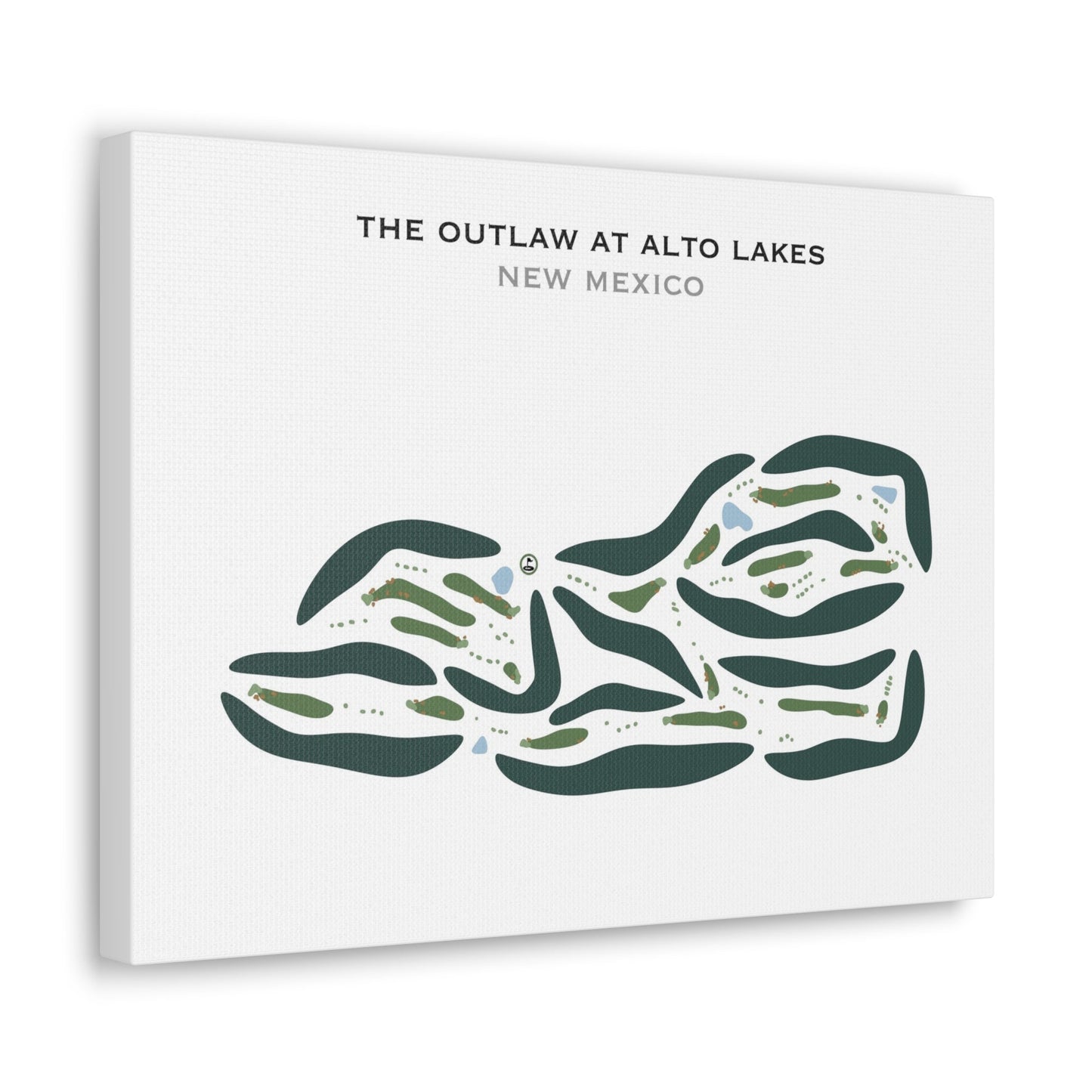 The Outlaw At Alto Lakes, New Mexico - Printed Golf Courses