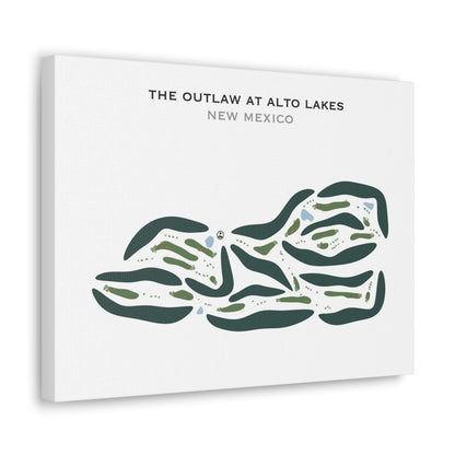 The Outlaw At Alto Lakes, New Mexico - Printed Golf Courses