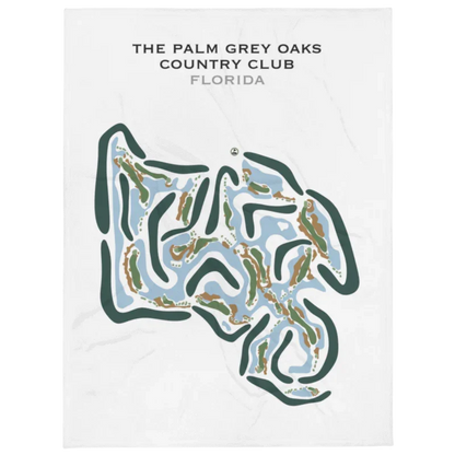 The Palm Grey Oaks Country Club, Florida - Printed Golf Courses
