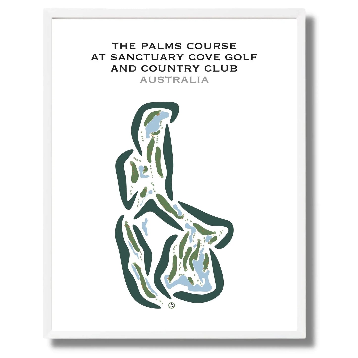 The Palms Golf Course at Sanctuary Cove Golf and Country Club, Australia - Printed Golf Courses