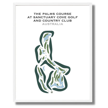 The Palms Golf Course at Sanctuary Cove Golf and Country Club, Australia - Printed Golf Courses