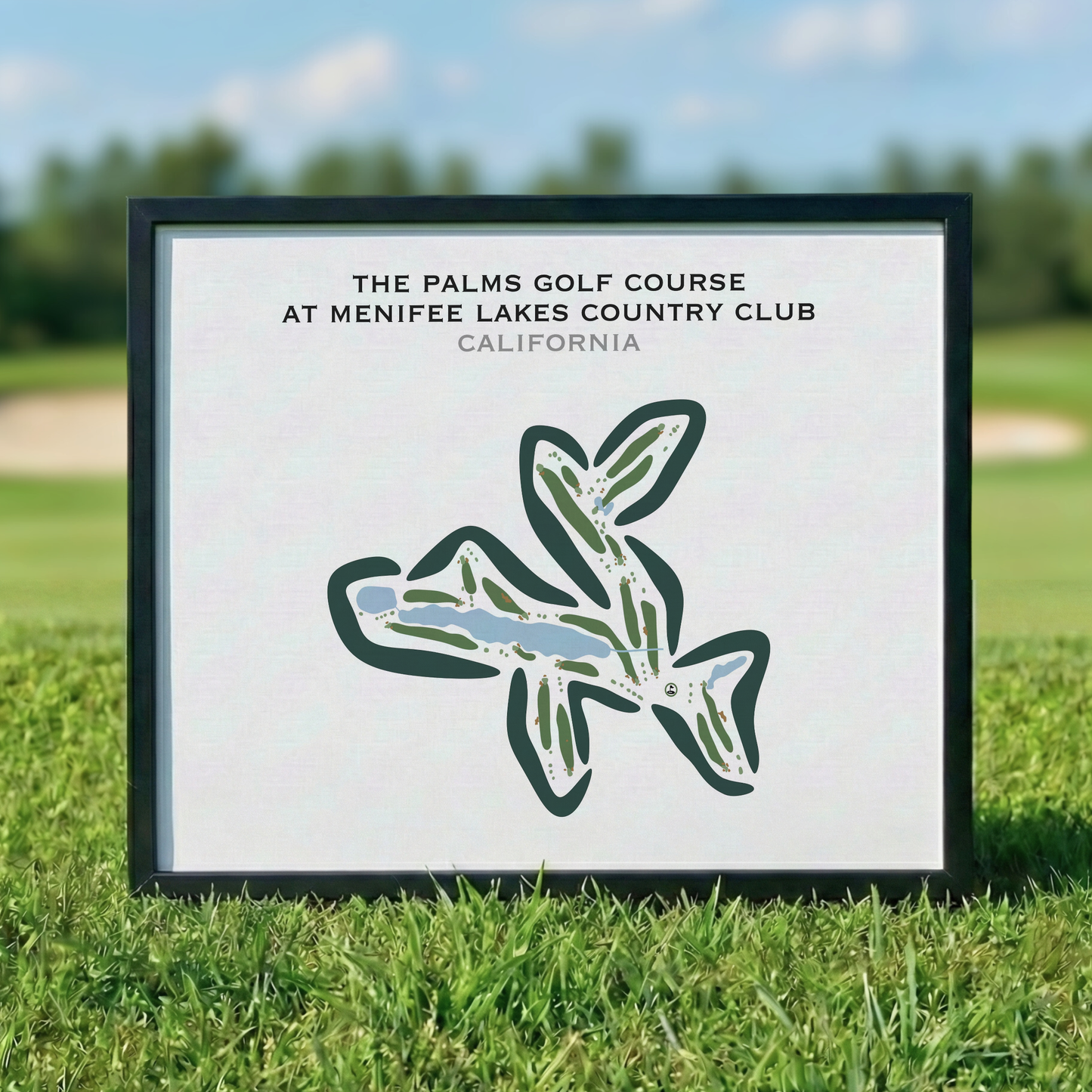 The Palms Golf Course at Menifee Lakes Country Club, California - Printed Golf Courses