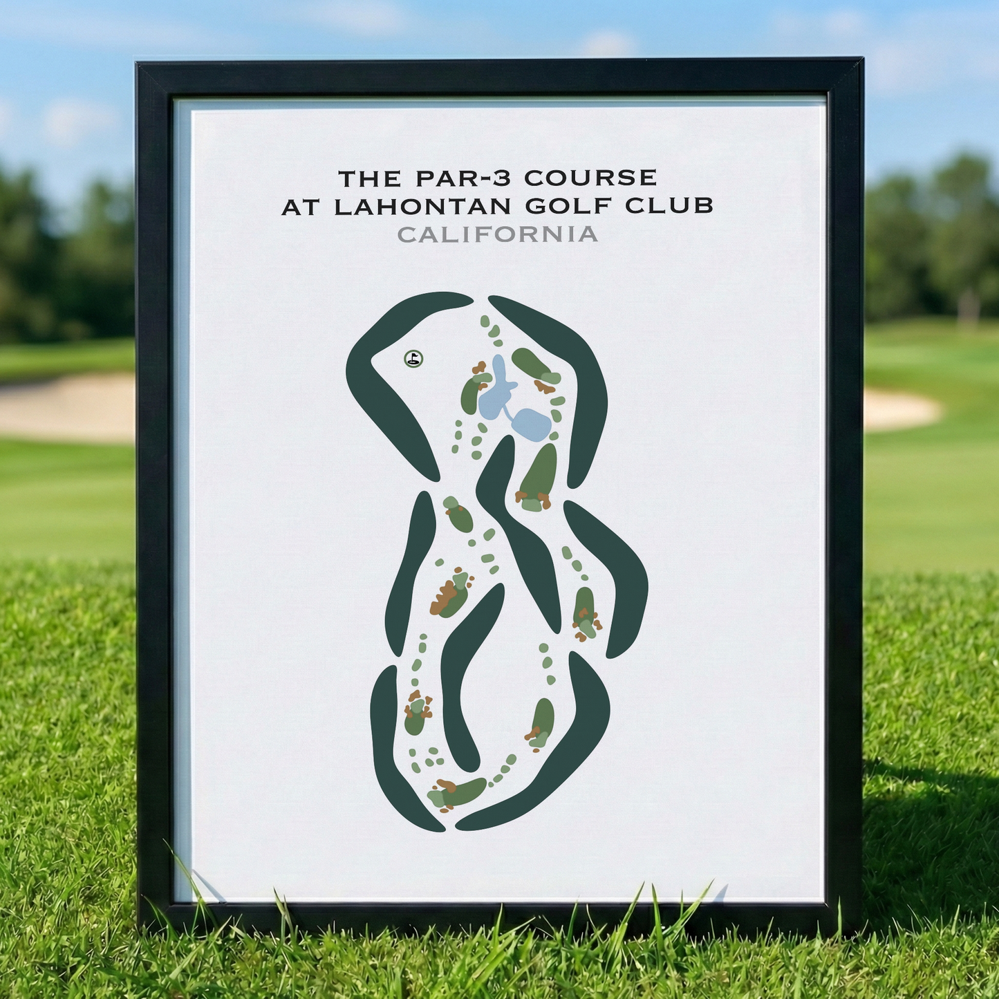 The Par-3 Course at Lahontan Golf Club, California - Printed Golf Courses
