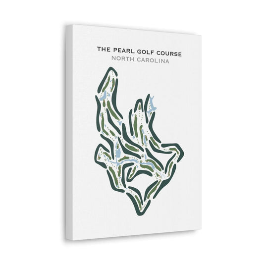 The Pearl Golf Course, North Carolina - Portrait - Printed Golf Courses