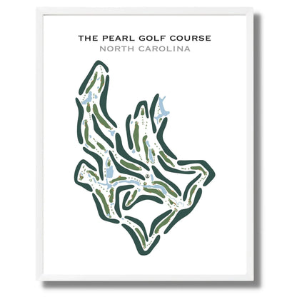 The Pearl Golf Course, North Carolina - Portrait - Printed Golf Courses