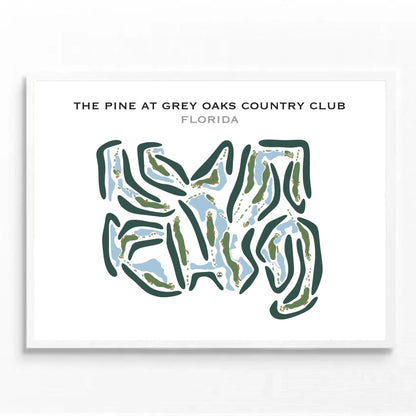 The Pine at Grey Oaks Country Club, Florida - Printed Golf Courses