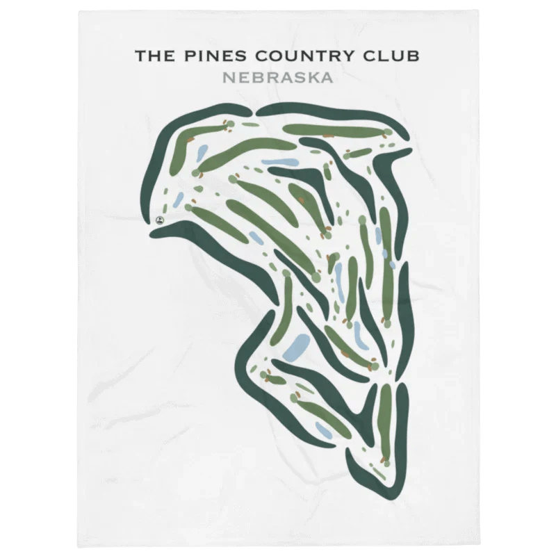 The Pines Country Club, Nebraska - Printed Golf Courses