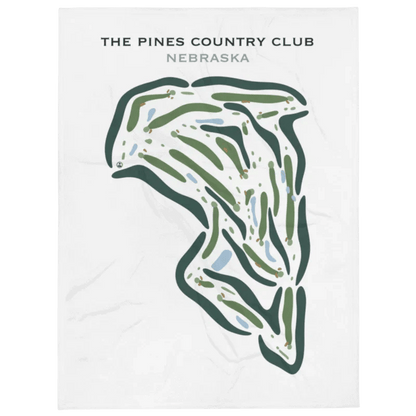 The Pines Country Club, Nebraska - Printed Golf Courses