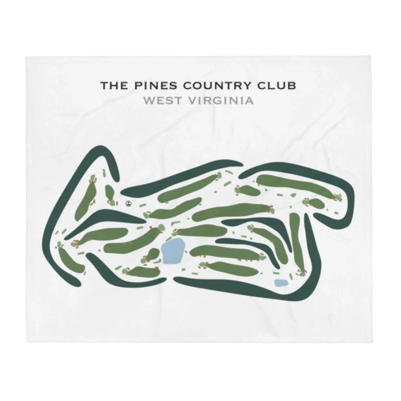 The Pines Country Club, West Virginia - Printed Golf Course