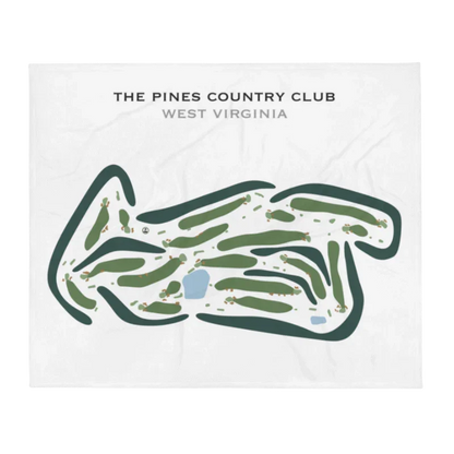 The Pines Country Club, West Virginia - Printed Golf Course