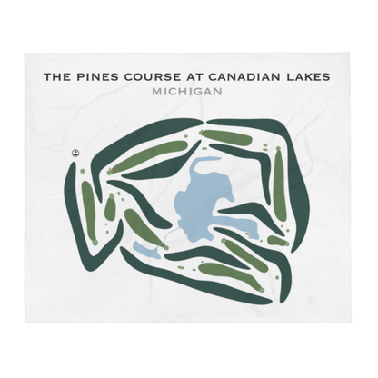 The Pines at Canadian Lakes, Michigan - Printed Golf Courses