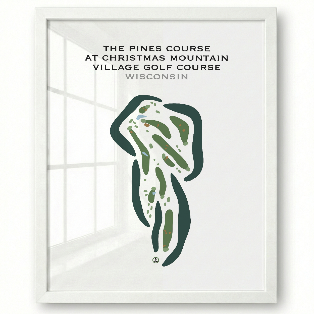 The Pines at Christmas Mountain Village Golf Course, Wisconsin - Printed Golf Courses