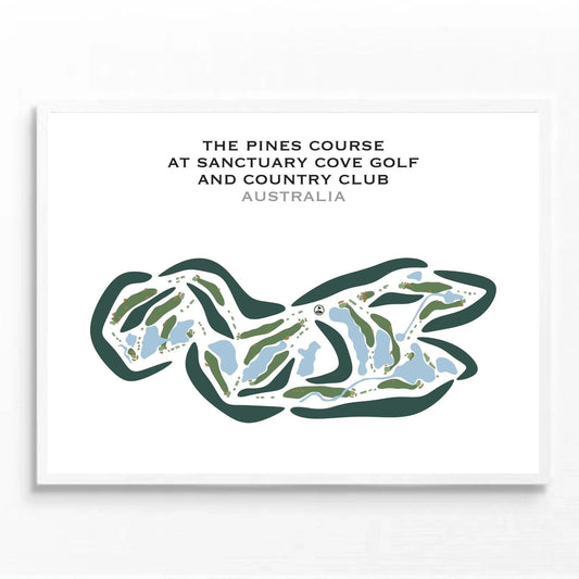 The Pines Golf Course at Sanctuary Cove Golf and Country Club, Australia - Printed Golf Courses