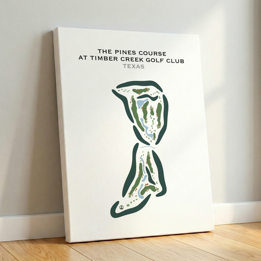 The Pines Course at Timber Creek Golf Club, Texas - Printed Golf Courses