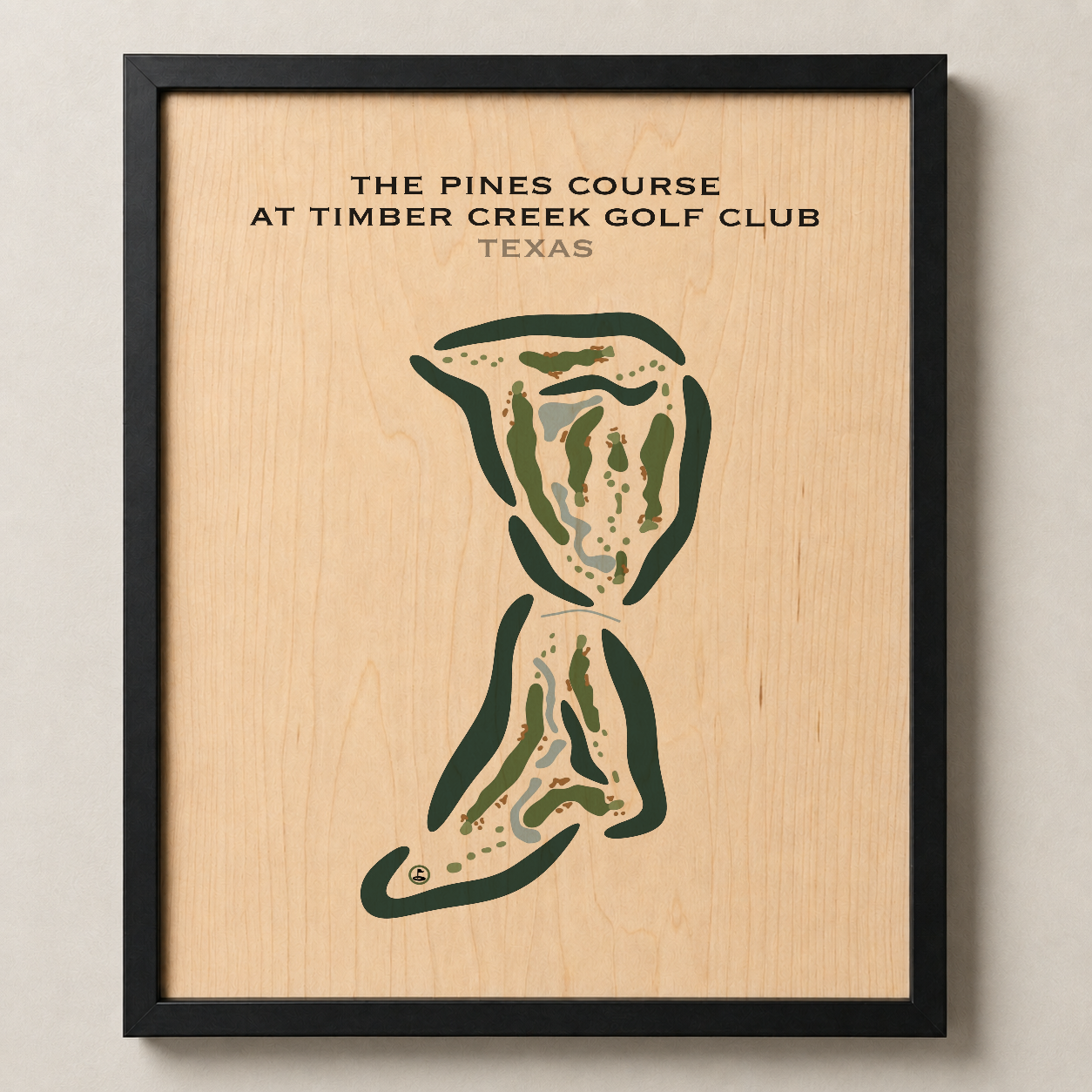 The Pines Course at Timber Creek Golf Club, Texas - Printed Golf Courses