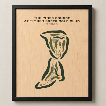 The Pines Course at Timber Creek Golf Club, Texas - Printed Golf Courses