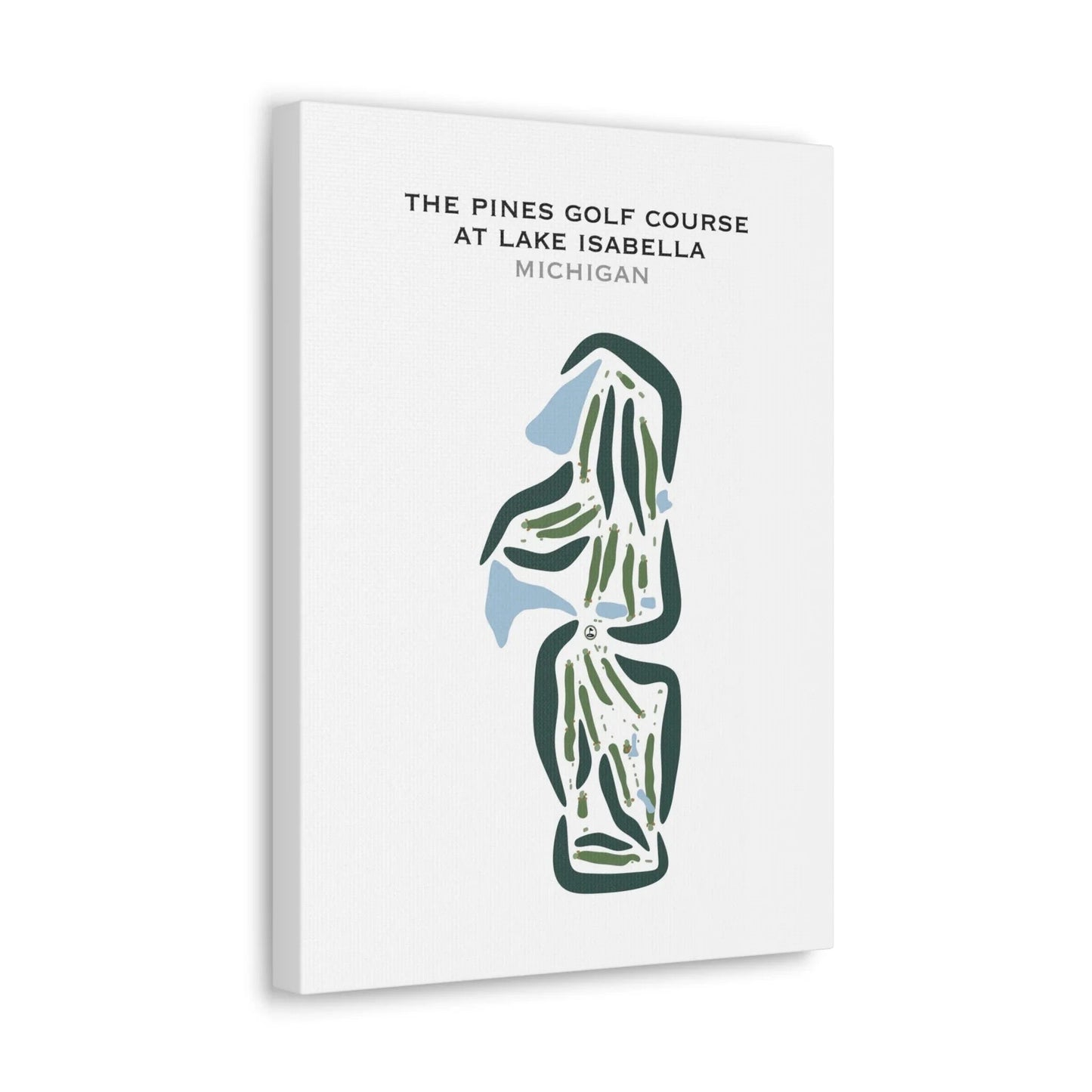 The Pines Golf Course At Lake Isabella, Michigan - Printed Golf Courses