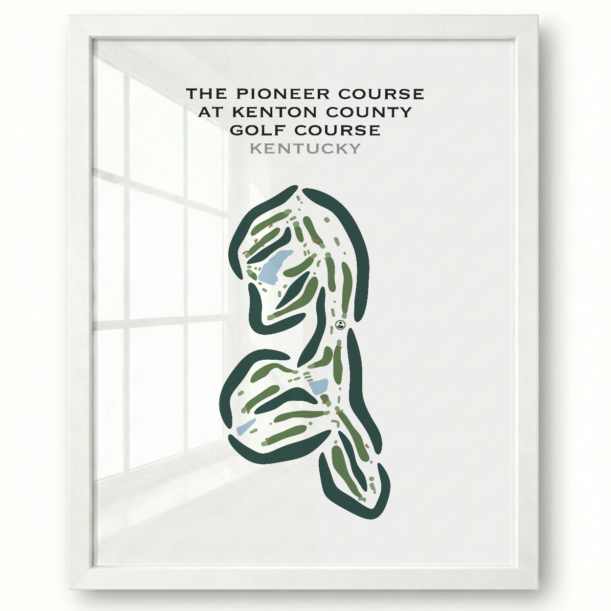 The Pioneer Course at Kenton County Golf Course, Kentucky - Printed Golf Courses