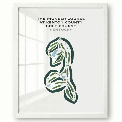 The Pioneer Course at Kenton County Golf Course, Kentucky - Printed Golf Courses