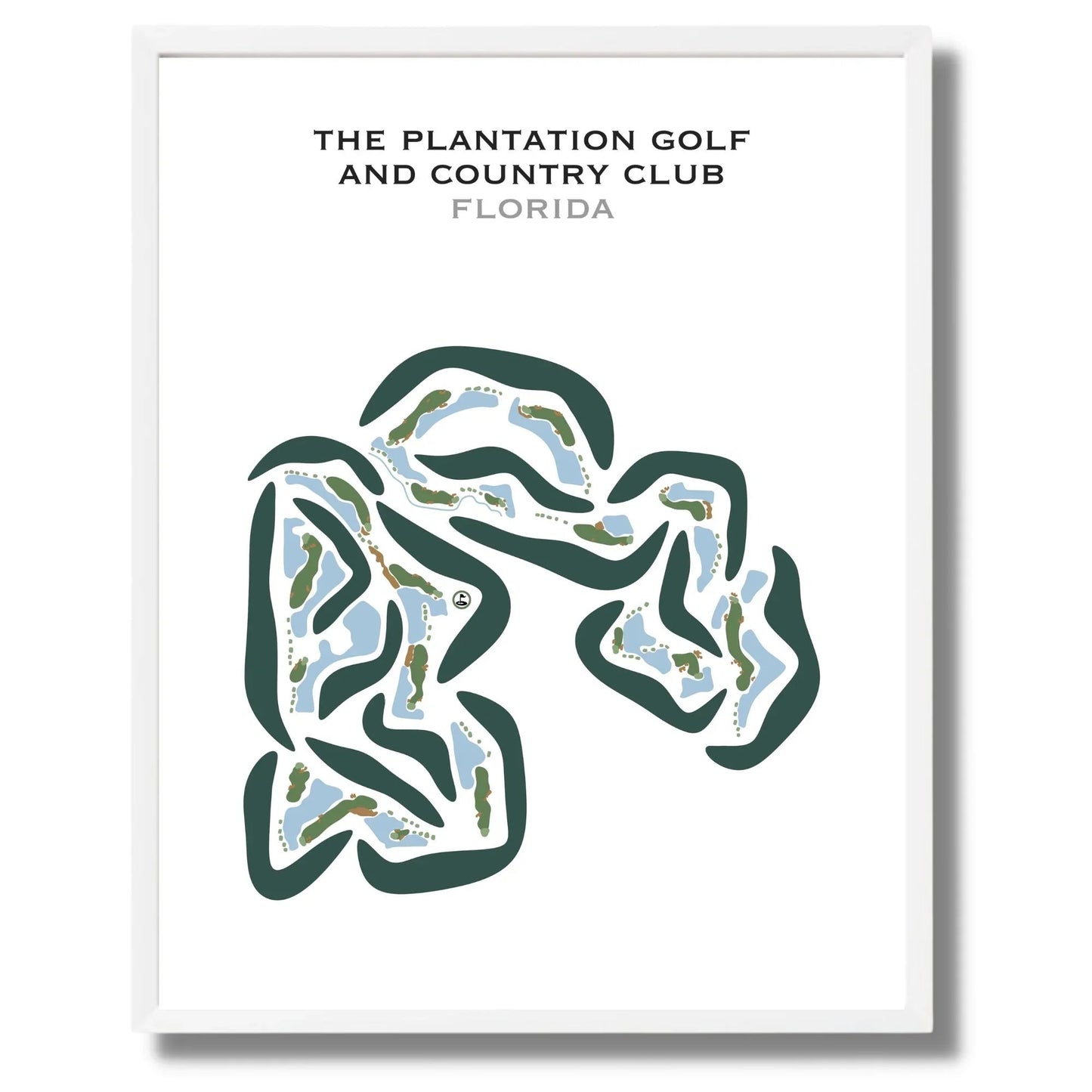 The Plantation Golf & Country Club, Florida - Printed Golf Courses