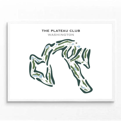 The Plateau Club, Washington - Printed Golf Course