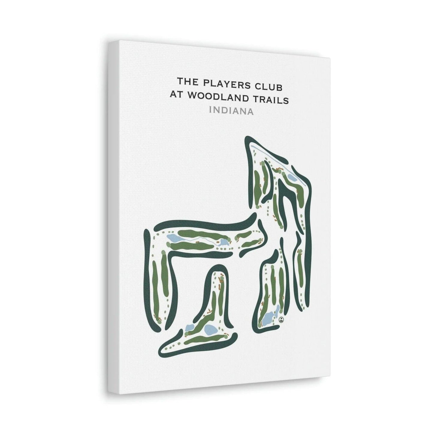 The Players Club at Woodland Trails, Indiana - Printed Golf Courses