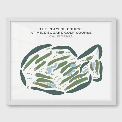 The Players Course at Mile Square Golf Course, California - Printed Golf Courses
